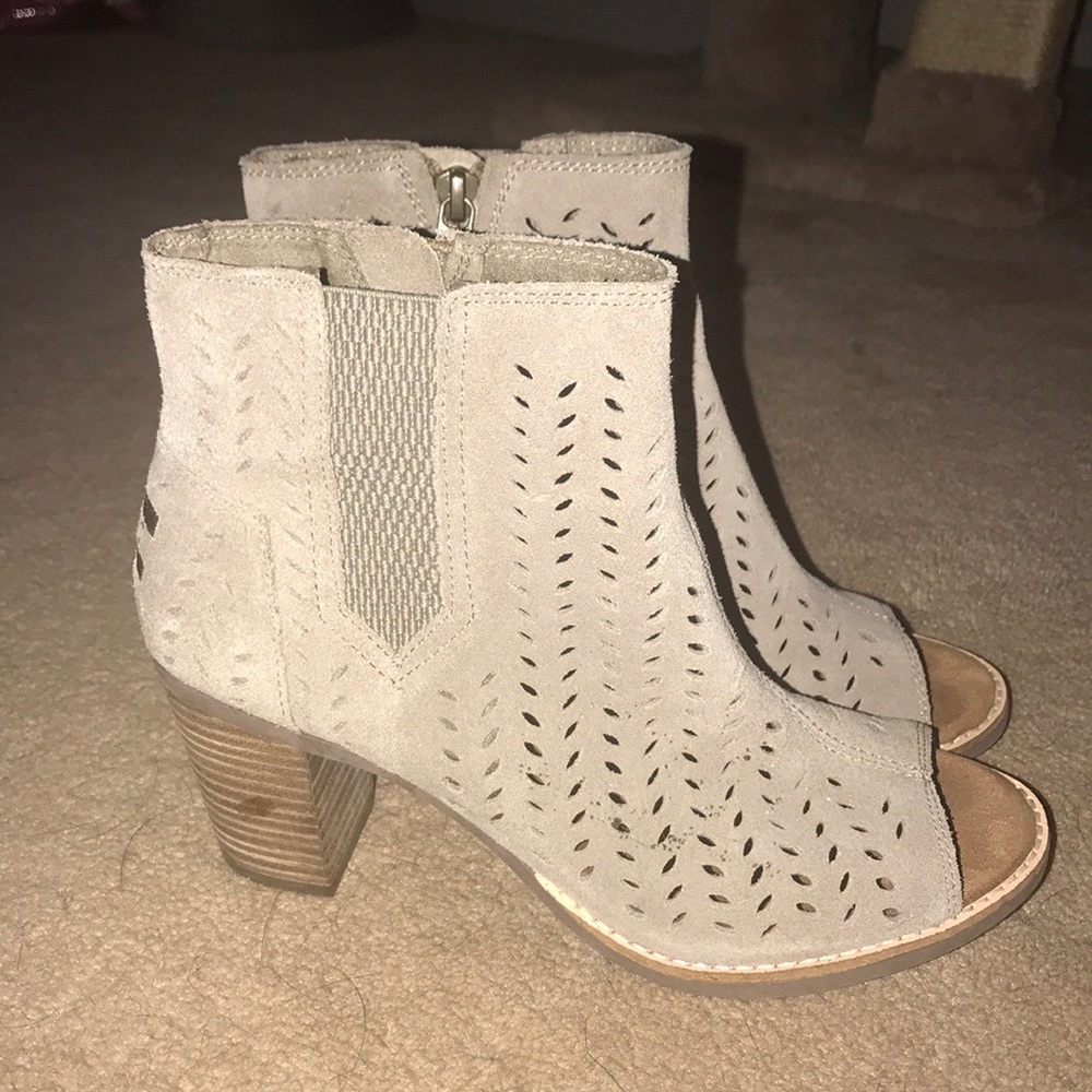 Toms Peep Toe Sandal Wedge